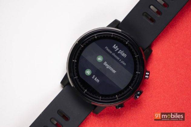 amazfit stratos 3 interval training