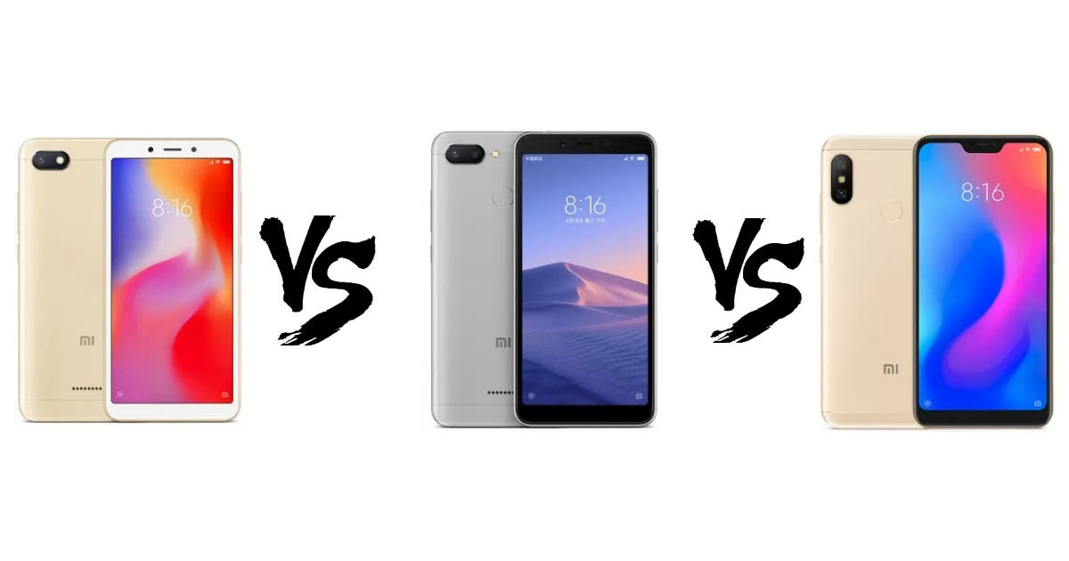 Xiaomi Redmi 6a Vs Redmi 6 Vs Redmi 6 Pro What S Different 91mobiles Com