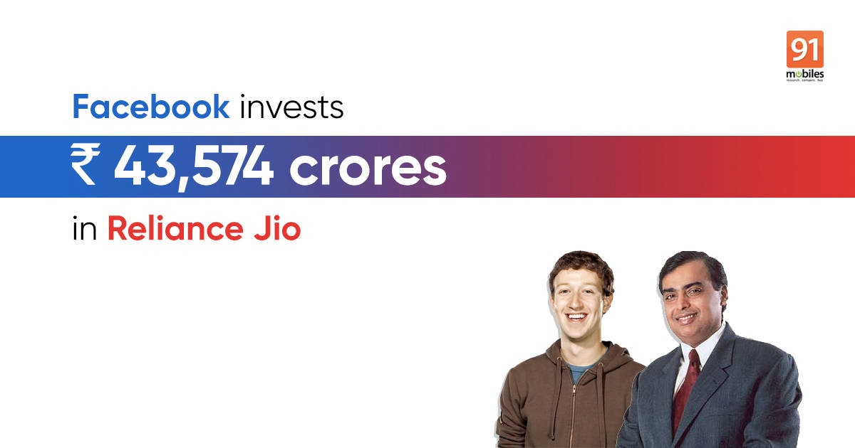 Facebook picks up 9.99 percent stake in Reliance Jio in Rs 43,574