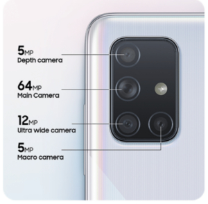 a71 front camera specs
