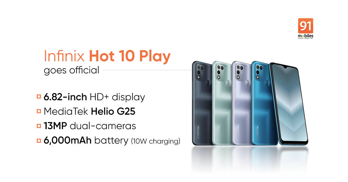 Infinix Hot 10 Play Launched Price Specifications 91mobiles Com