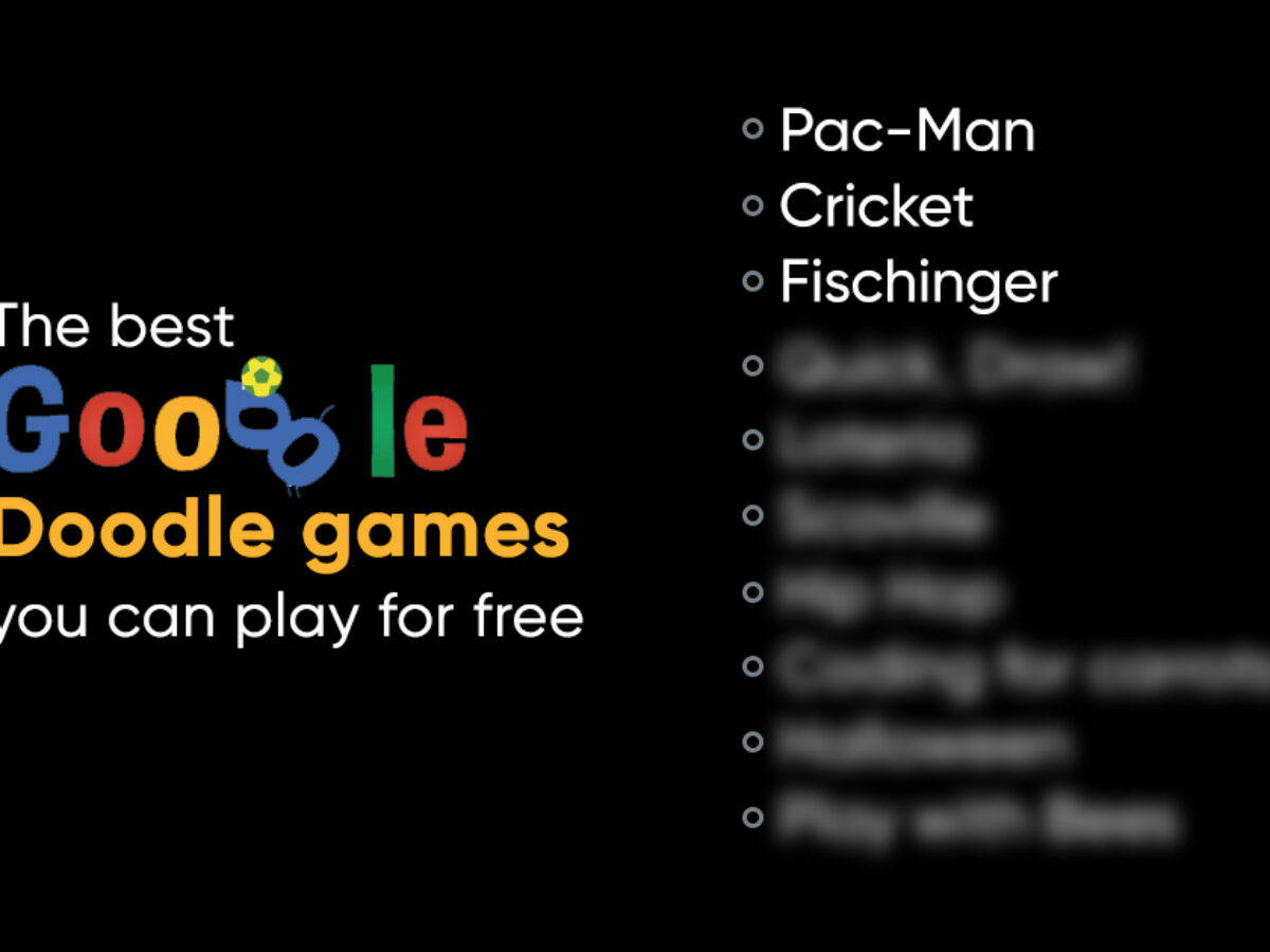 Top Google Doodle games: Pac-Man, Cricket, Fishchinger, Quick Draw, and more