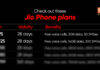 Jio Phone recharge plans