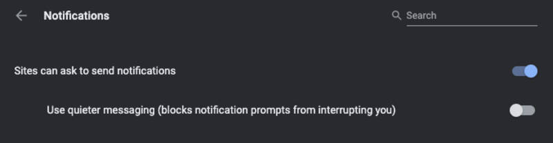 Chrome Notification