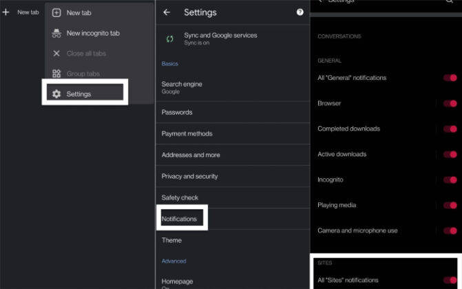 Here’s how you can stop websites from sending annoying notification