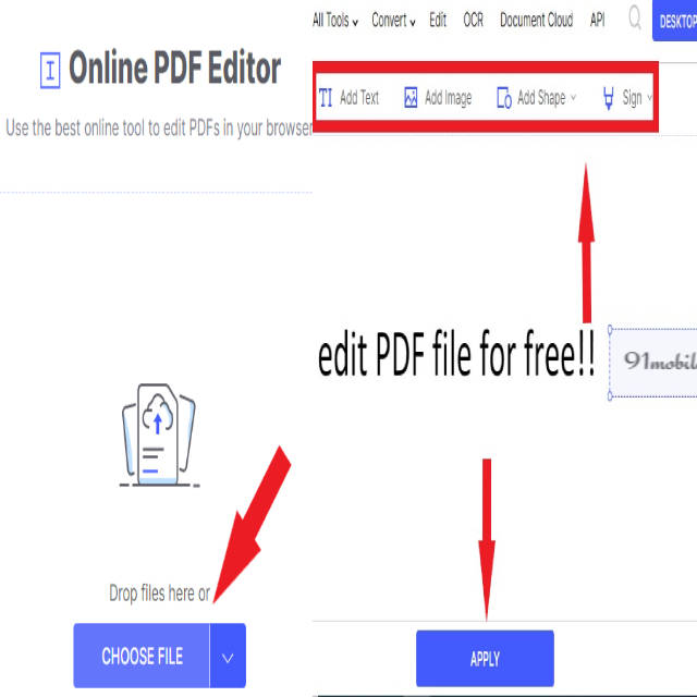 Edit pdf online free