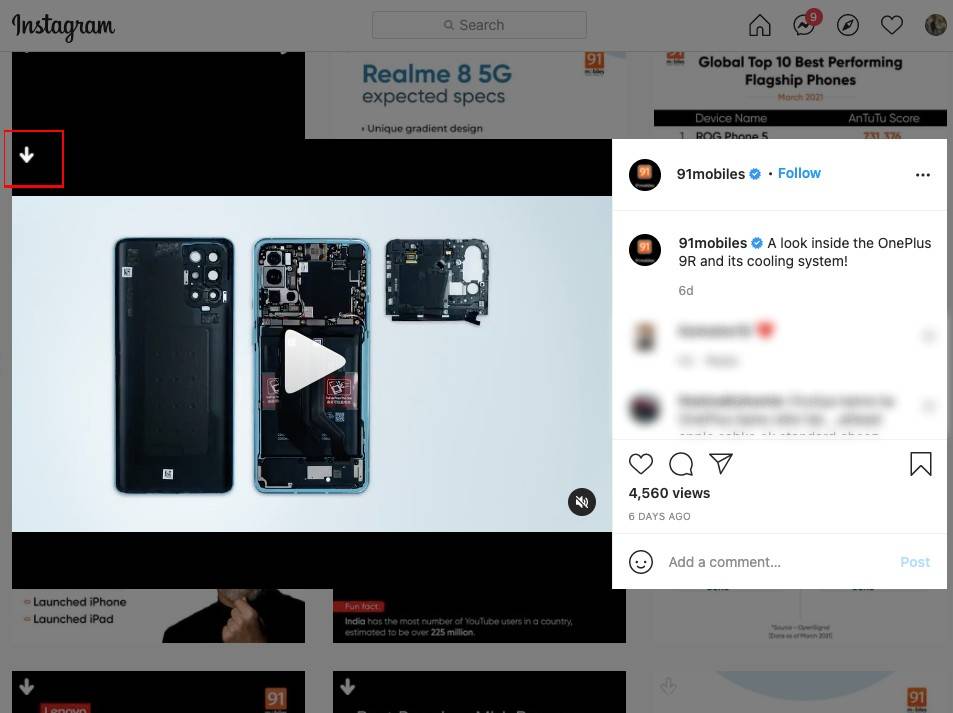 Instagram video download