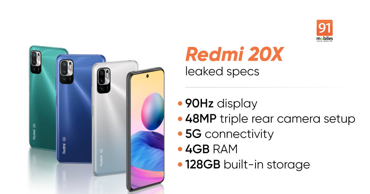 Redmi 20X Leaked Specs