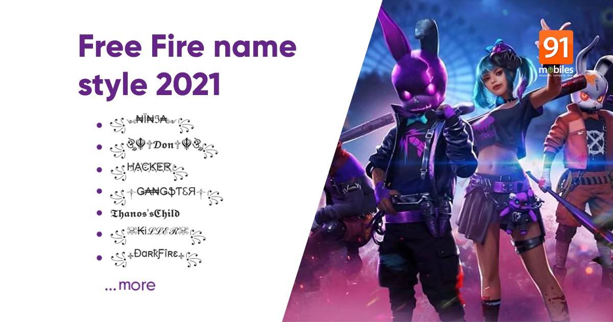 Free Fire Name List 21 50 Best Stylish Design And Pro Names To Use In Free Fire Game 91mobiles Com