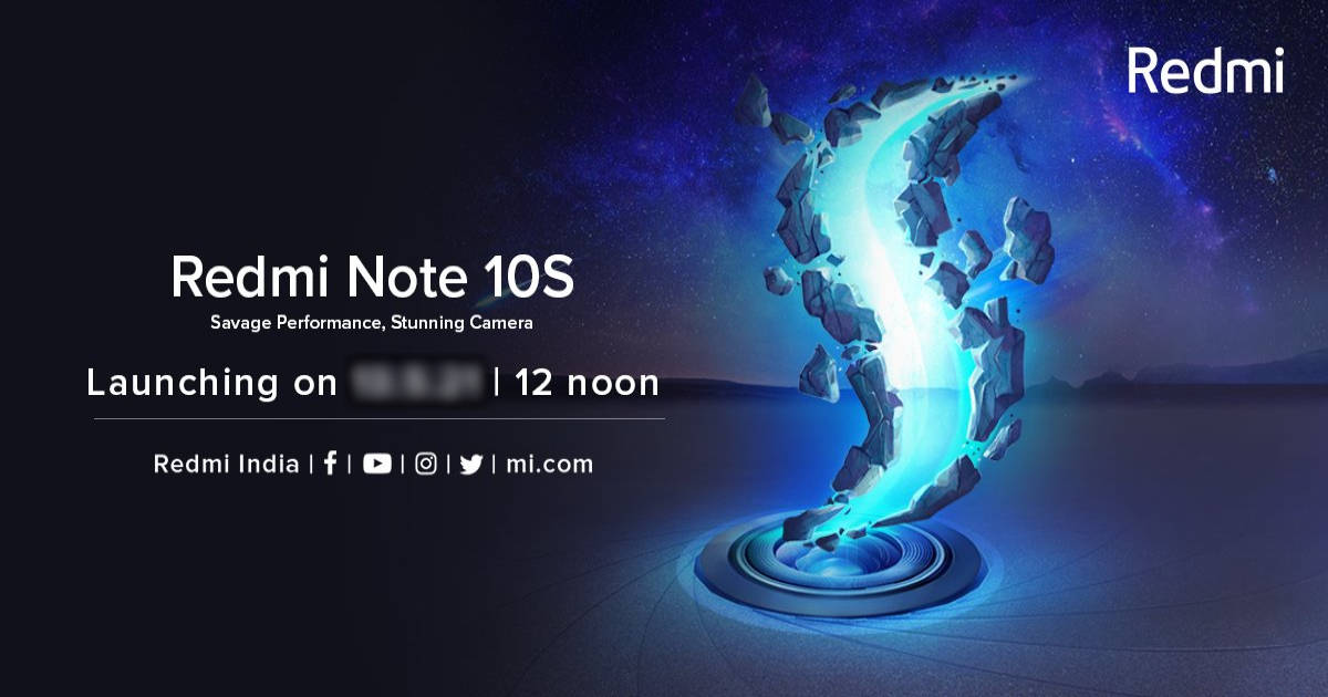 Redmi Note 10S launch date in India revealed officially