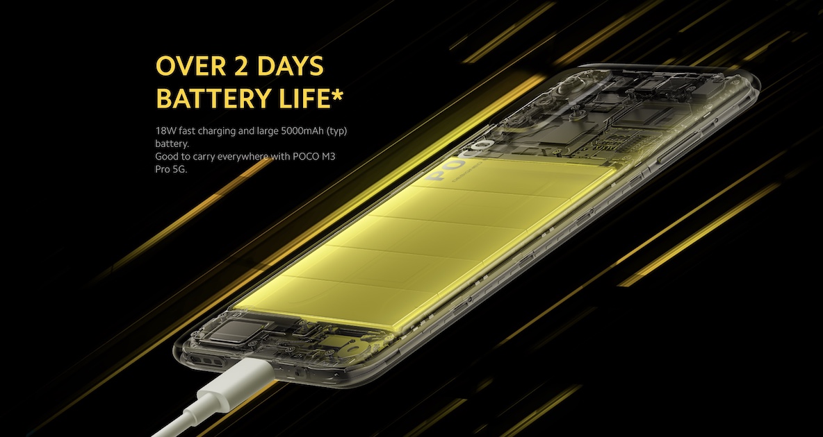 POCO M3 Pro 5G battery