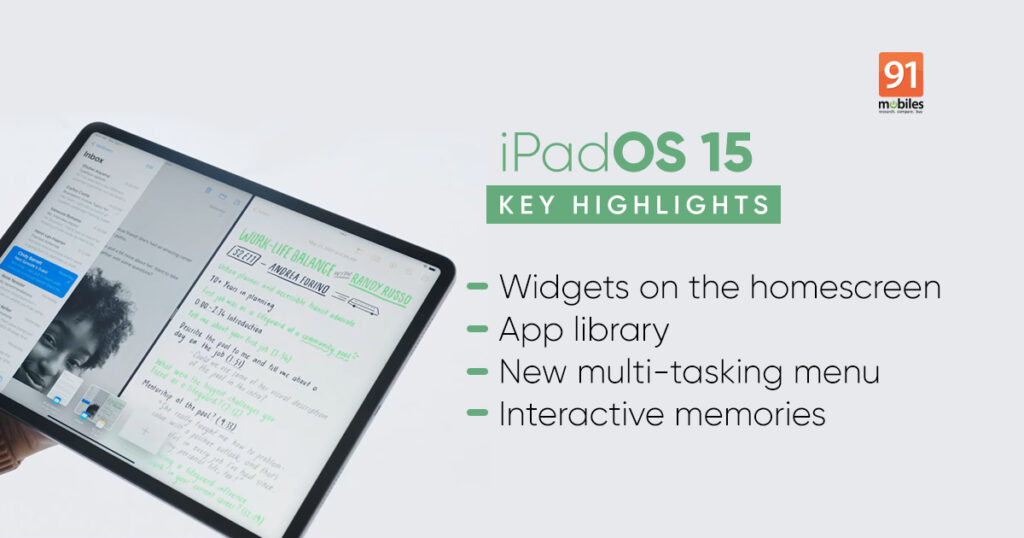 iPadOS 15 features