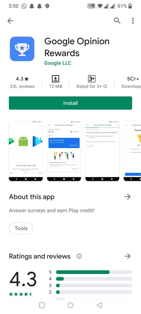 Google_Opinion_Rewards_free_Google_Play_credits_Battlegrounds_Mobile_India_UC_free