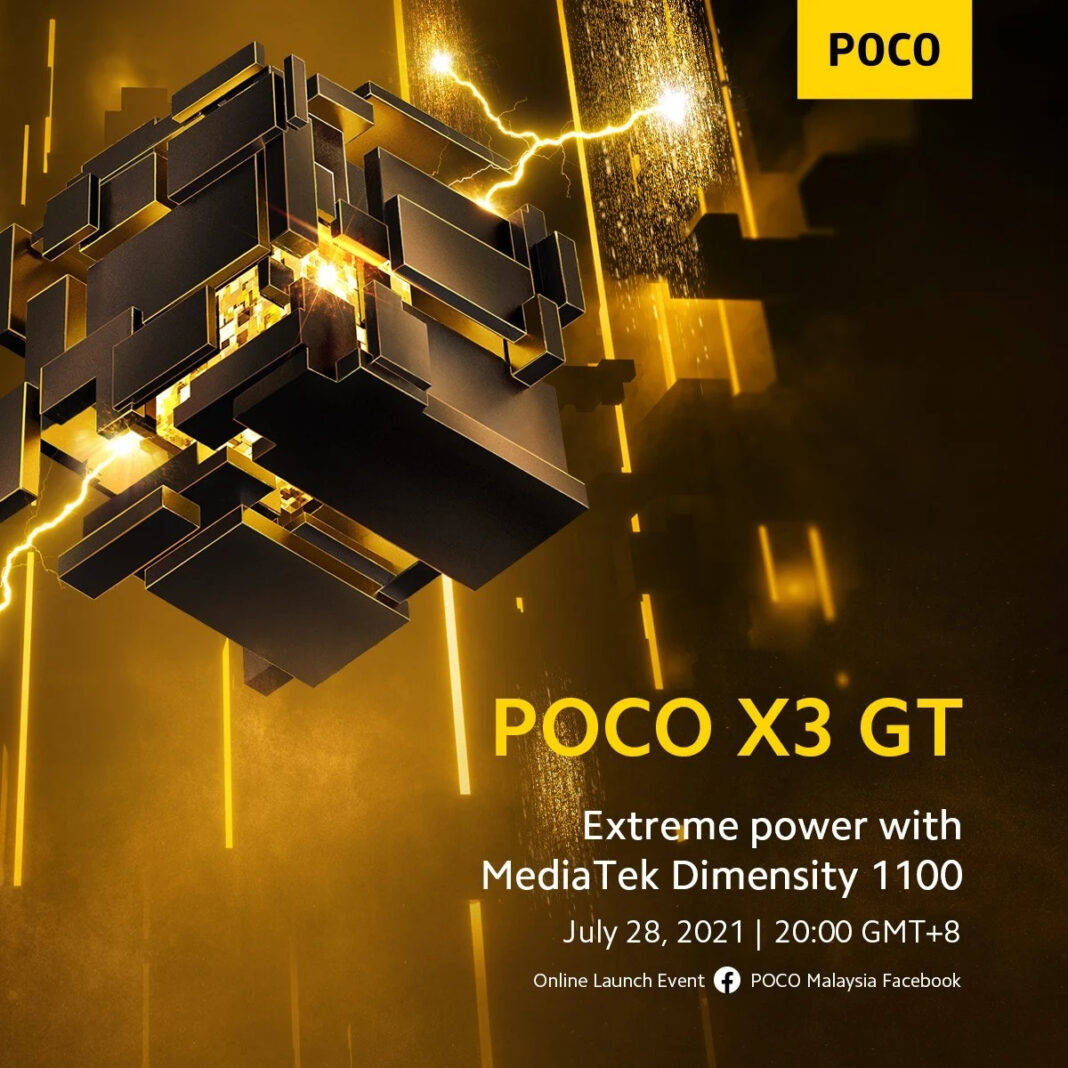 POCO X3 GT specifications confirmed officially ahead of July 28th