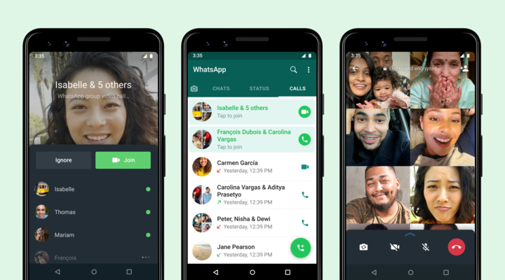WhatsApp Joinable Group Call feature