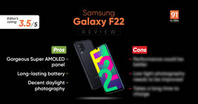 Samsung Galaxy F22 review: lovely screen and long battery