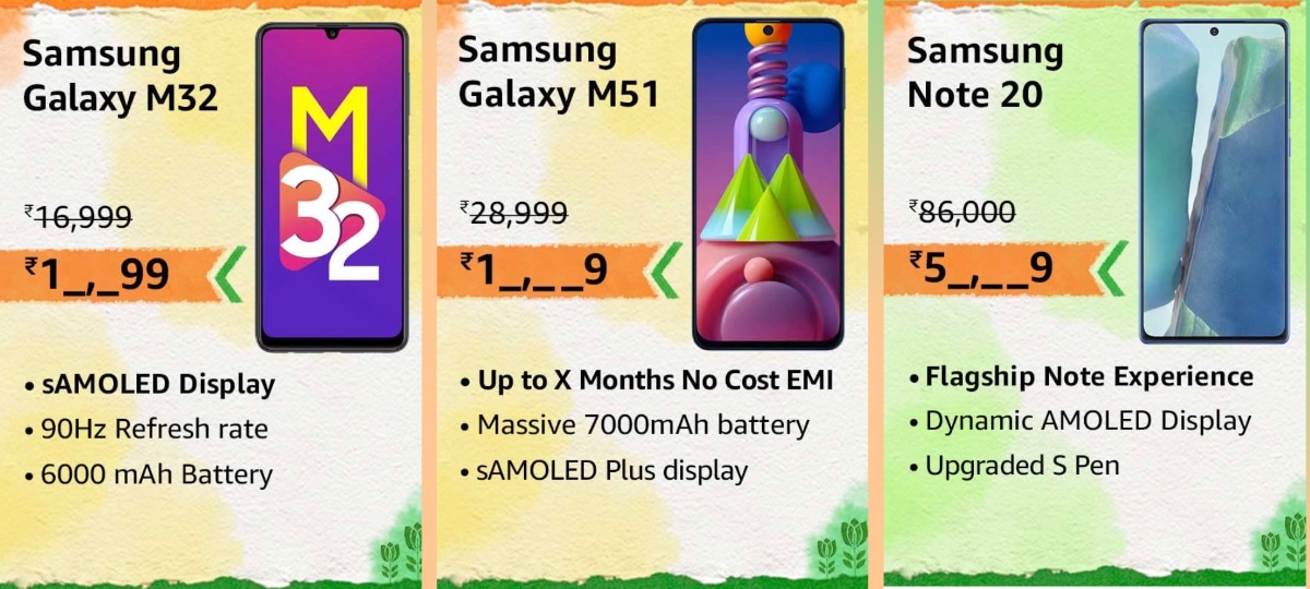 Best deals on Samsung phones on Great Freedom Festival
