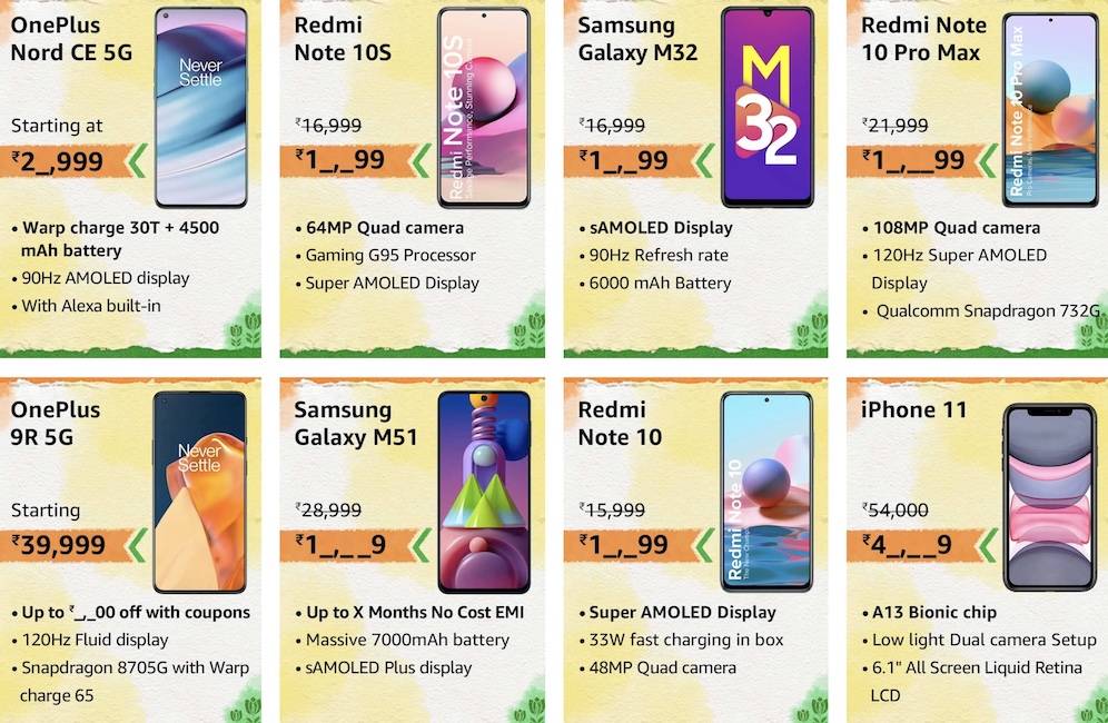 Buy latest mobiles and accessories with discounts up to 40 percent