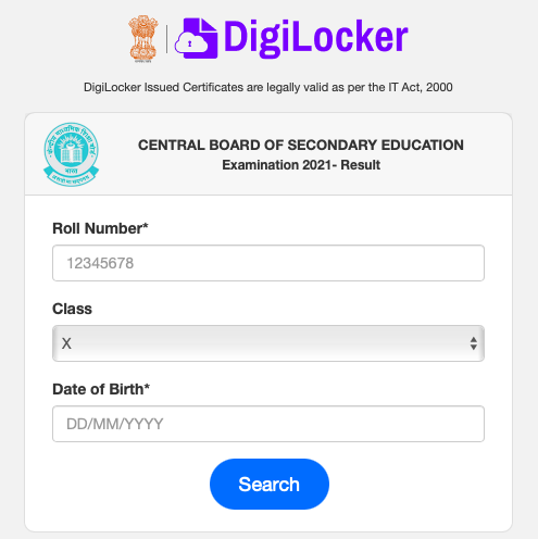 Check CBSE Class 10th results online digilocker