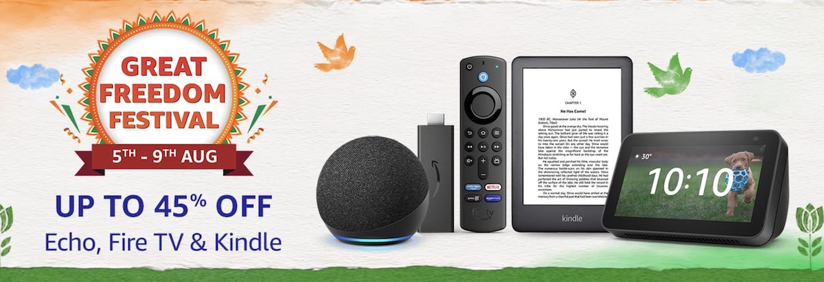 Get Amazon Echo, Fire TV, and Amazon Kindle at attractive prices