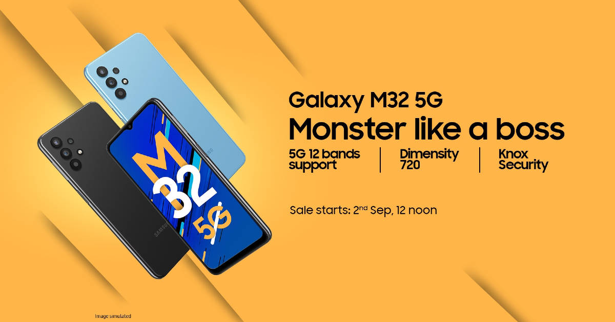 Meet the new Samsung Galaxy M32 5G, India’s first smartphone with MediaTek Dimensity 720 processor — future-ready, powerful, and secure!