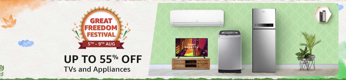 discount on TVs and appliances