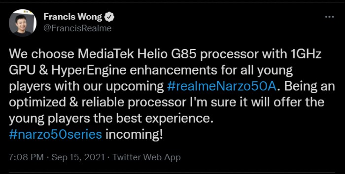 Realme Narzo 50A
