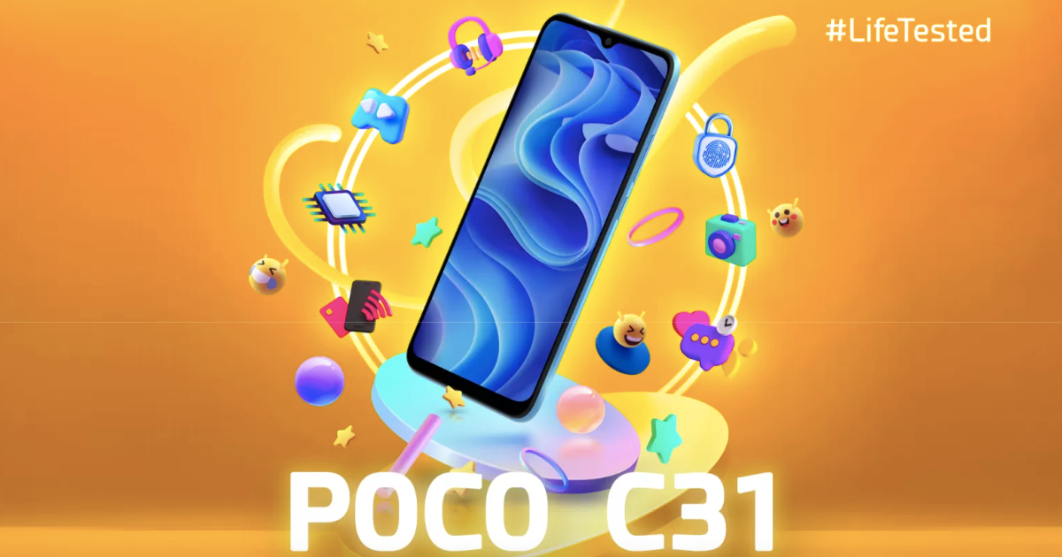 POCO C31 India launch teaser