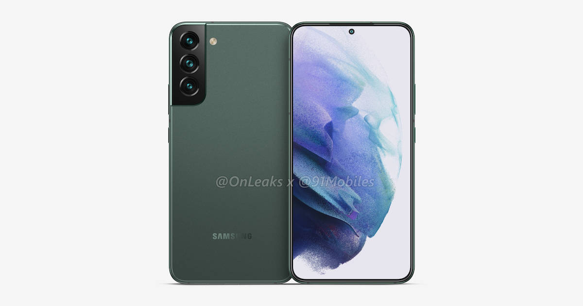 [Exclusive] Samsung Galaxy S22+ design revealed via 5K renders: triple camera, punch-hole display, and more