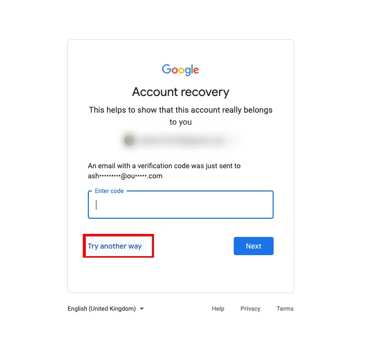 How to reset Gmail password without old password