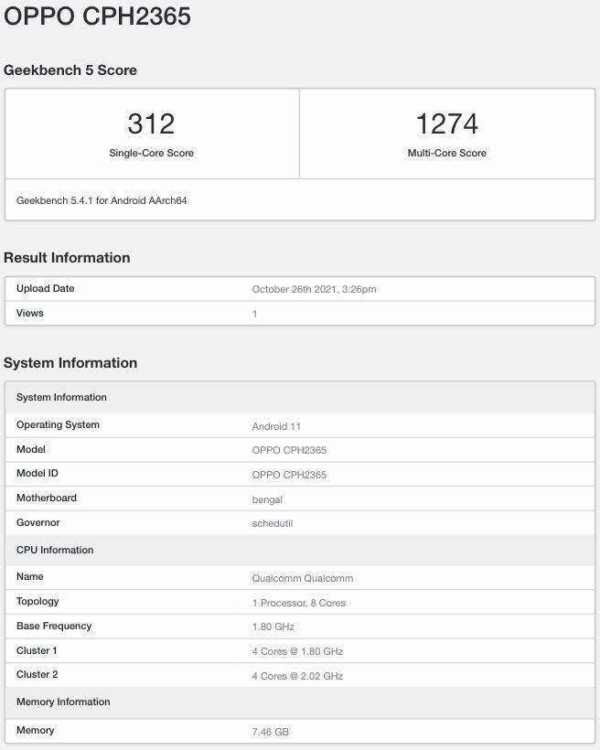 4800萬像素三攝、5000mAh 電量、33W閃充：OPPO A95 規格與跑分曝光；即將在馬來西亞發布！ 3