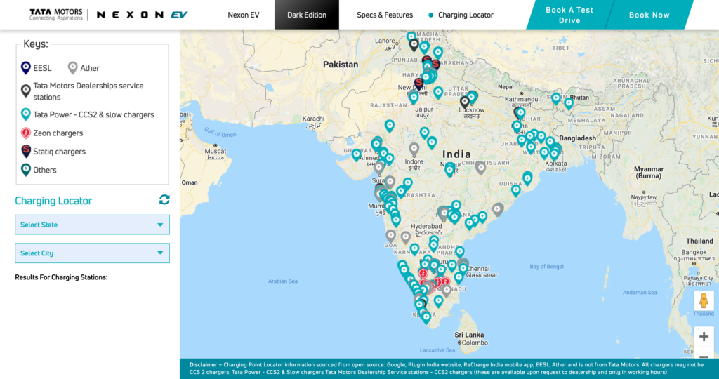 Tata Motors EV charging