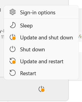 Shortcut keys for shutdown