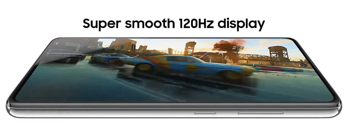 Stunning Super AMOLED Infinity-O panel with 120Hz high refresh-rate