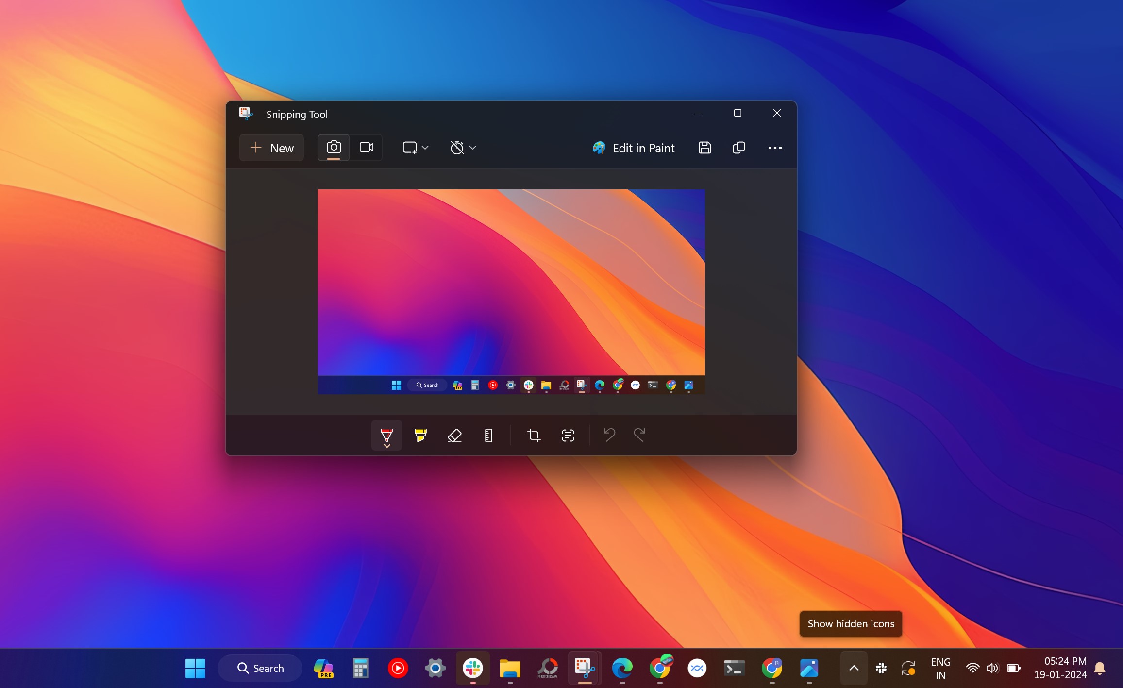 Take screenshots on Windows 11