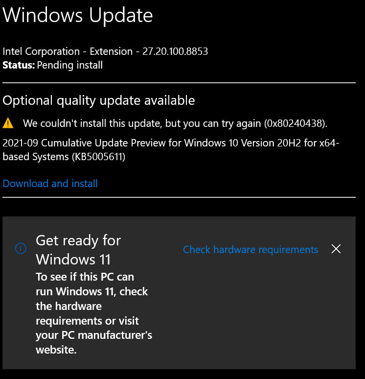 Windows 11 system requirements