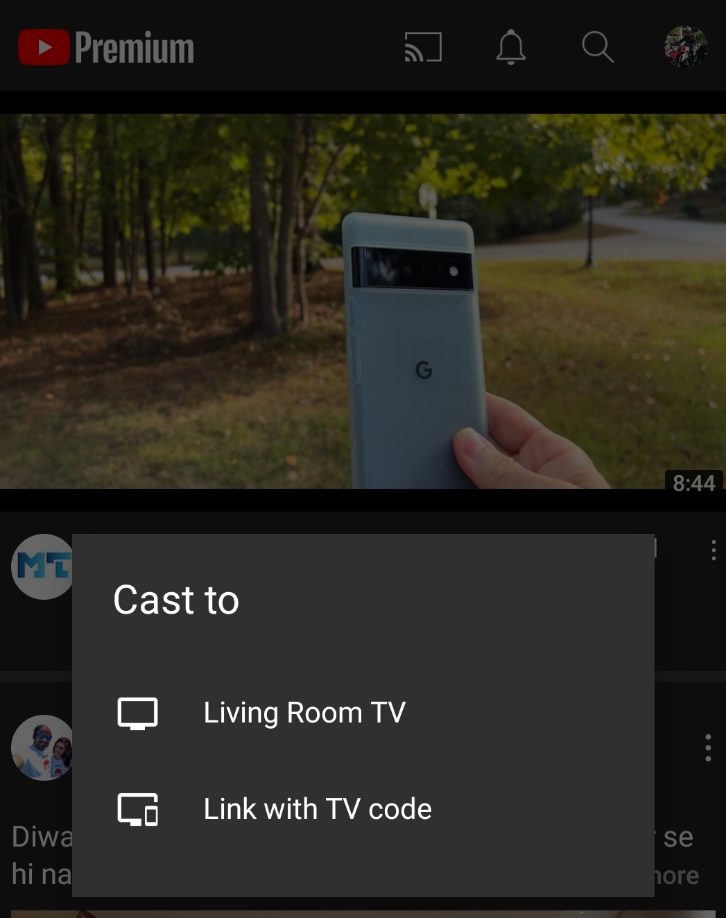 Using your iPhone to cast to your TV