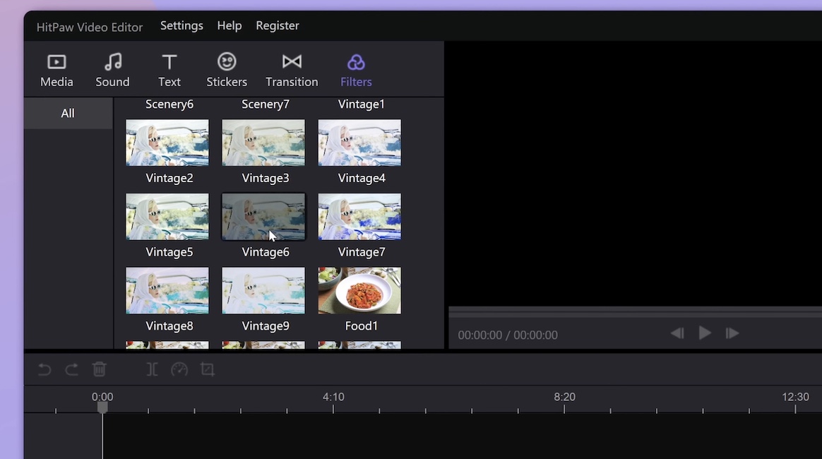 HitPaw Video Editor - Filters