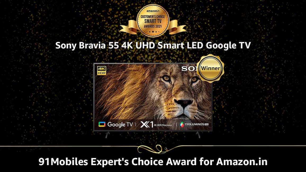 91Mobiles expert's choice award for Amazon.in 