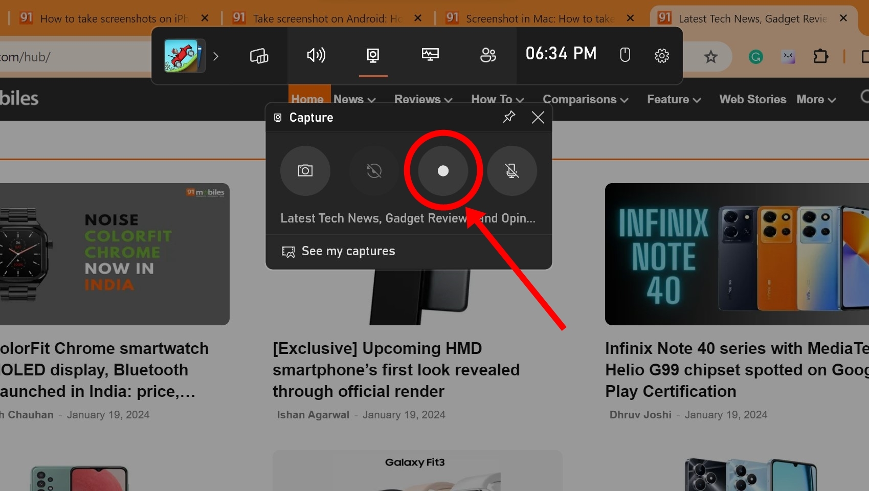 Capture screen recording in Windows 11 using Xbox Game bar
