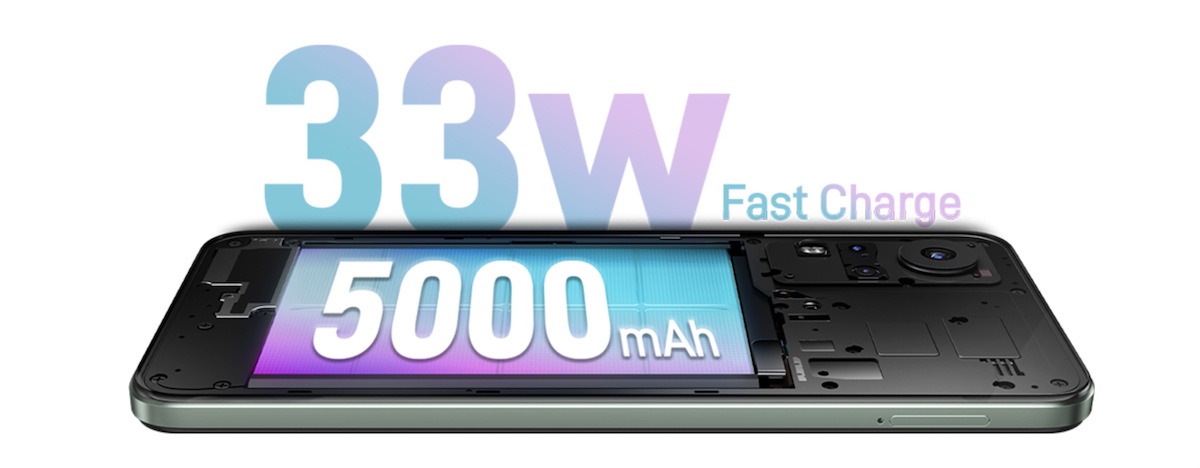 Long battery life with 5,000mAh battery