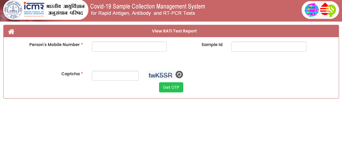 RT-PCR test report download