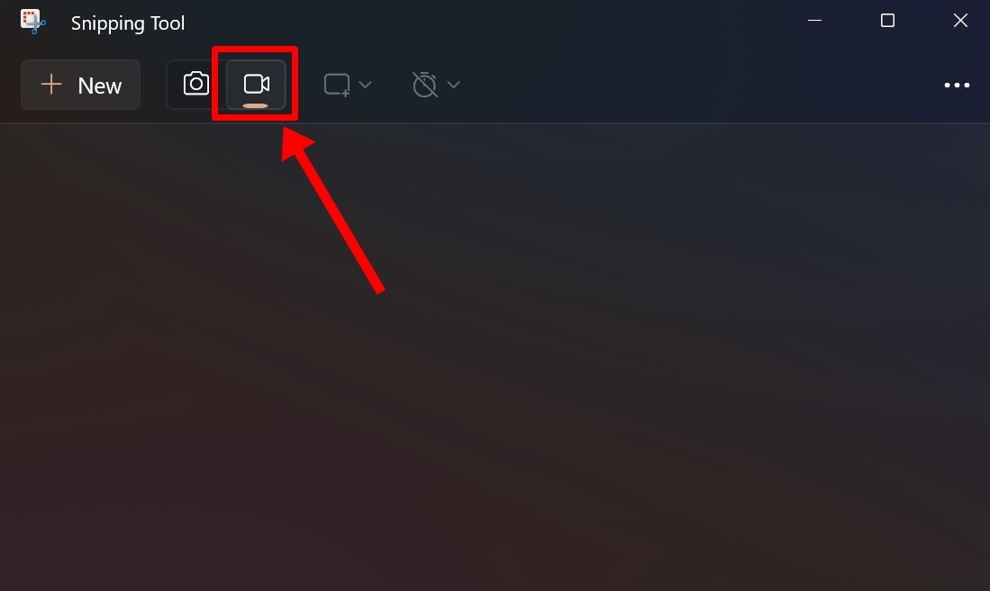 Record screen in Windows 11 using Snipping Tool