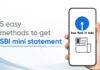 SBI Mini statement