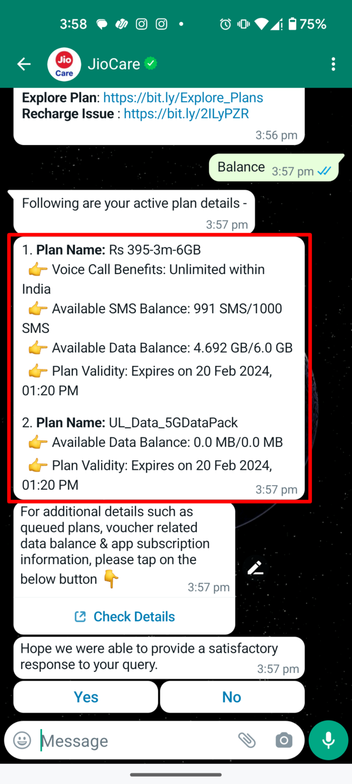 How to check Jio balance, data usage, and validity online and via call and SMS
