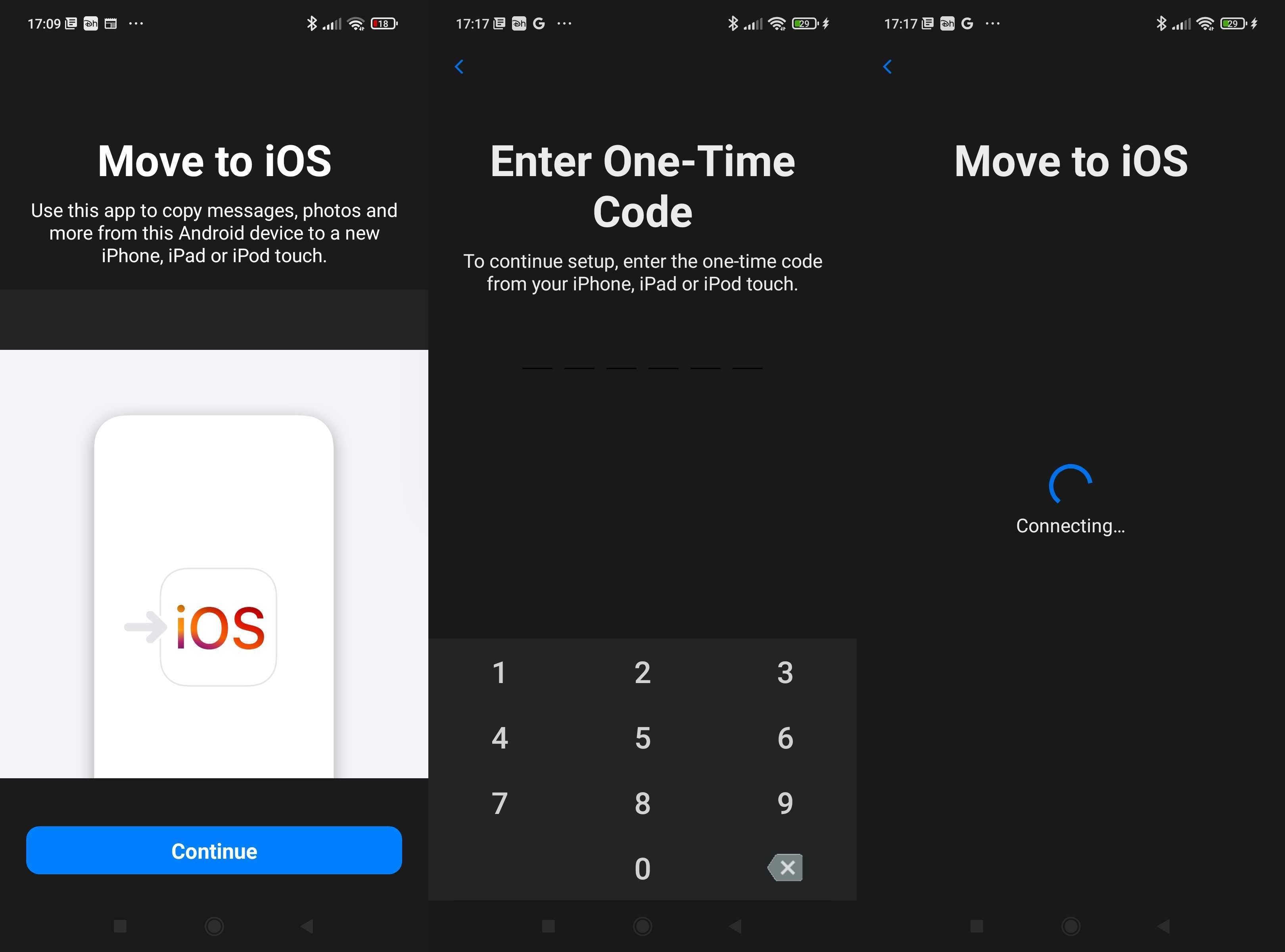Contact transfer android to Iphone