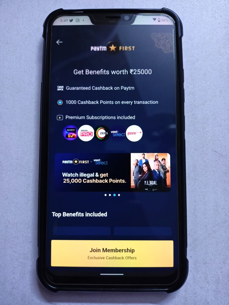 Sony Liv Subscription with Paytm First
