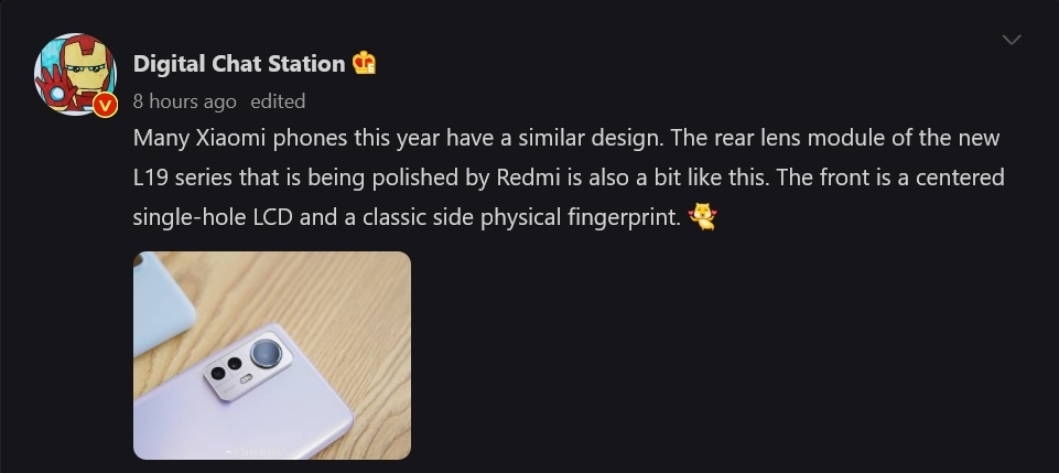 Redmi L19 series leak