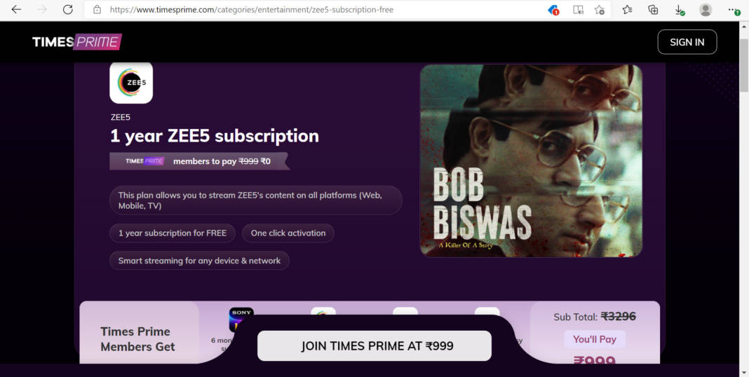 Zee5 subscription offer How to get Zee5 Premium subscription to watch