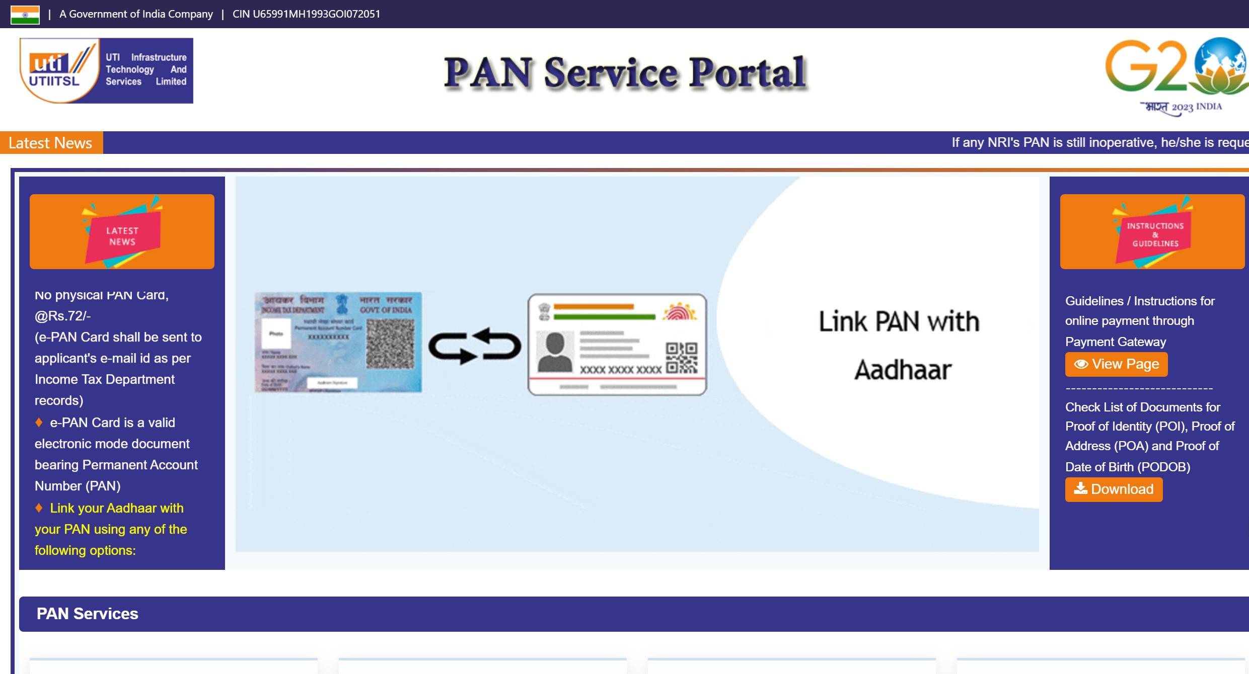 PAN card correction/ update how to change name, address and mobile